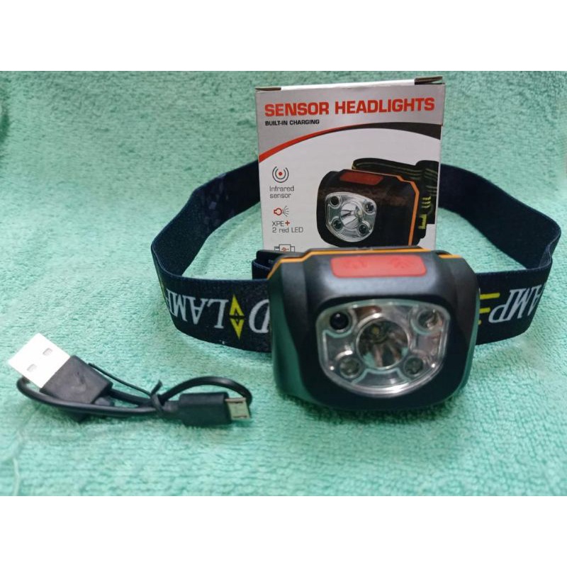 SENSOR HEADLIGHTS Lampu Senter Kepala Head lamp Sensor