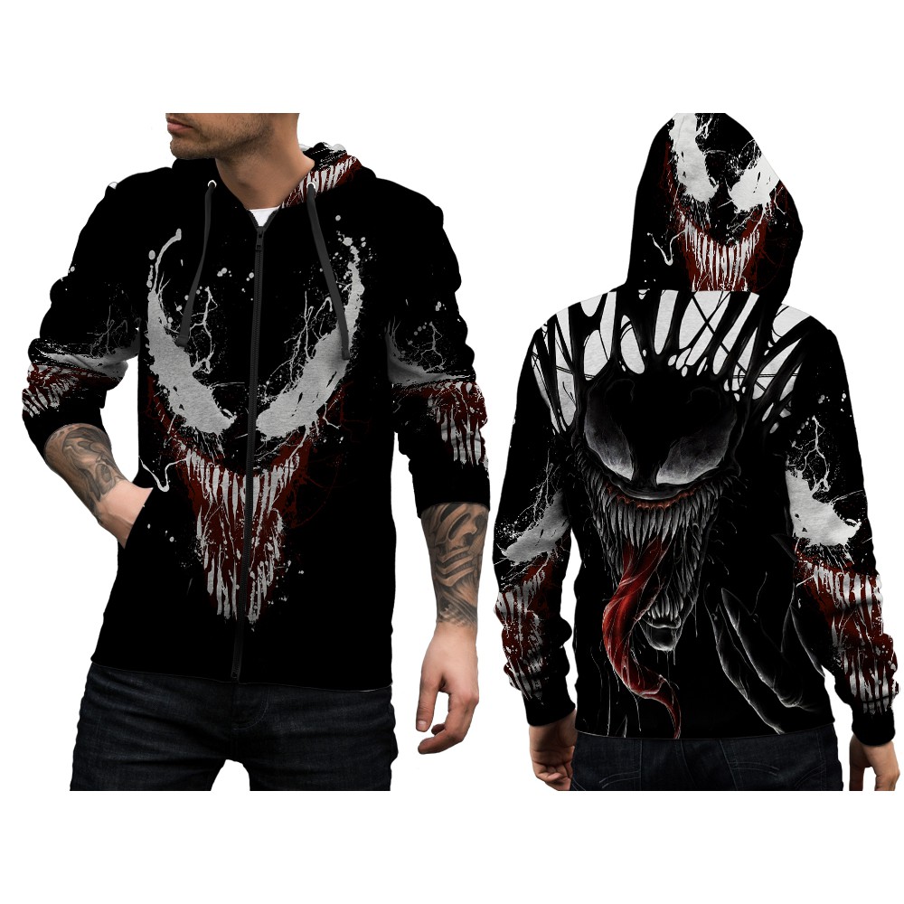 Jaket Hoodie Fullprint Custom Venom 12