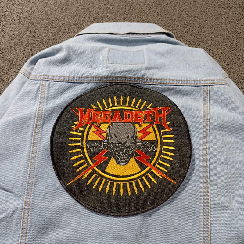 BACKPATCH BORDIR MEGADEATH BIG SIZE TERMURAH