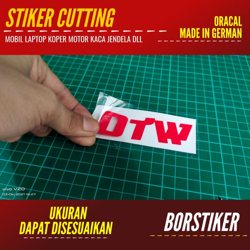Jual STIKER OTW | STICKER CUTTING BAHAN ORACAL CUSTOM LOGO DLL | Shopee ...