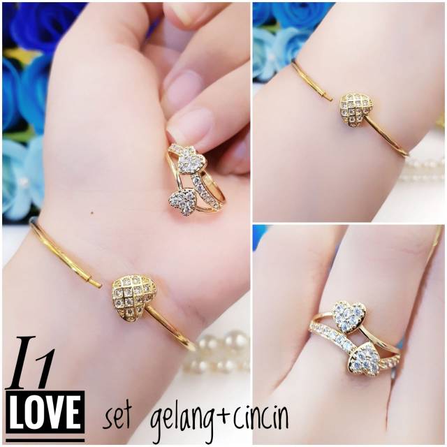 Xuping set perhiasan lapis emas 24k 2753j