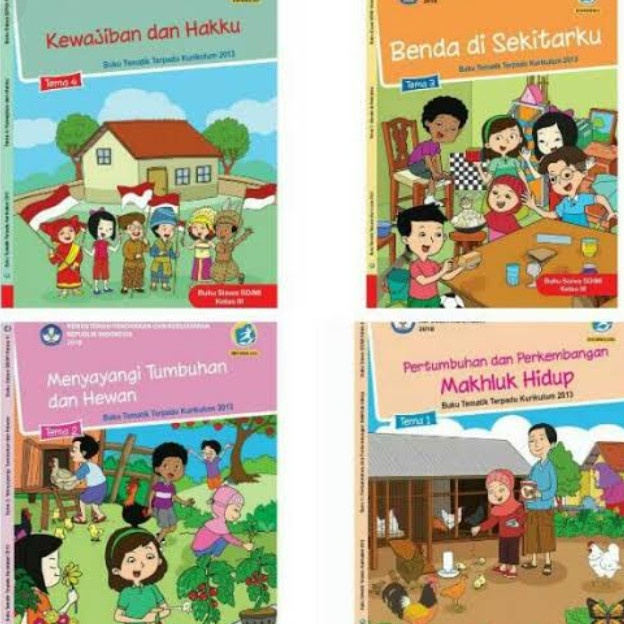 

❤BISA COD❤ BUKU PAKET TEMATIK KLS 3 TEMA 1,2,3,4 KURIKULUM 13