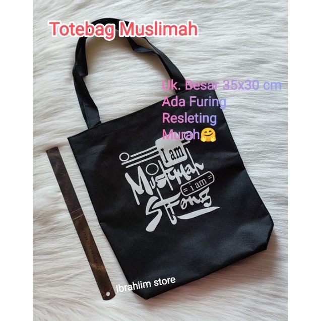 TOTEBAG WANITA HITAM / TOTEBAG HITAM MURAH / TOTEBAG KEKINIAN