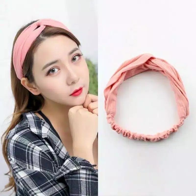 ❤Miss.Vinka❤ Bandana Korea Import Polos Lembut Premium