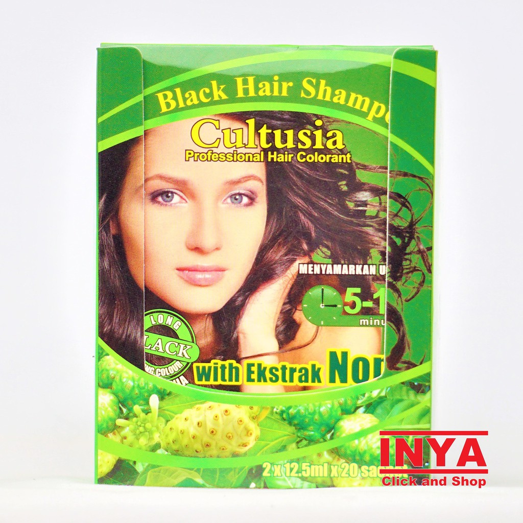 CULTUSIA NONI BLACK HAIR SHAMPOO 2x12.5mlx20sachet BOX