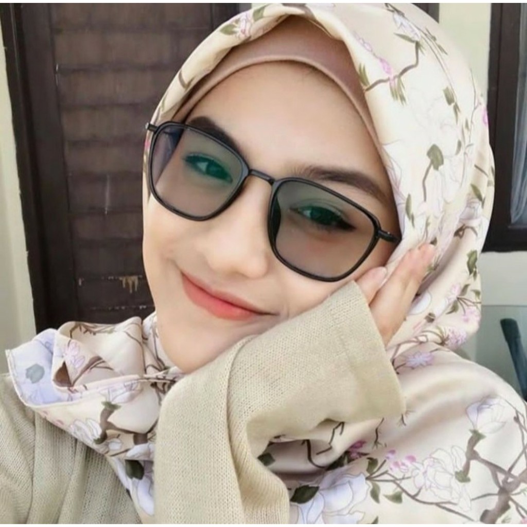 Viral! Kacamata Photocromic Retro Vintage Fashion Wanita Pria Berubah Warna Frame Optik Antiradiasi-1