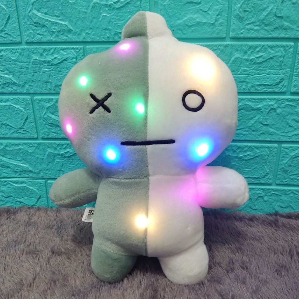 Boneka Karakter Korea LED Lampu Menyala Unofficial Ukuran M (Tinggi 35cm) Berlabel SNI