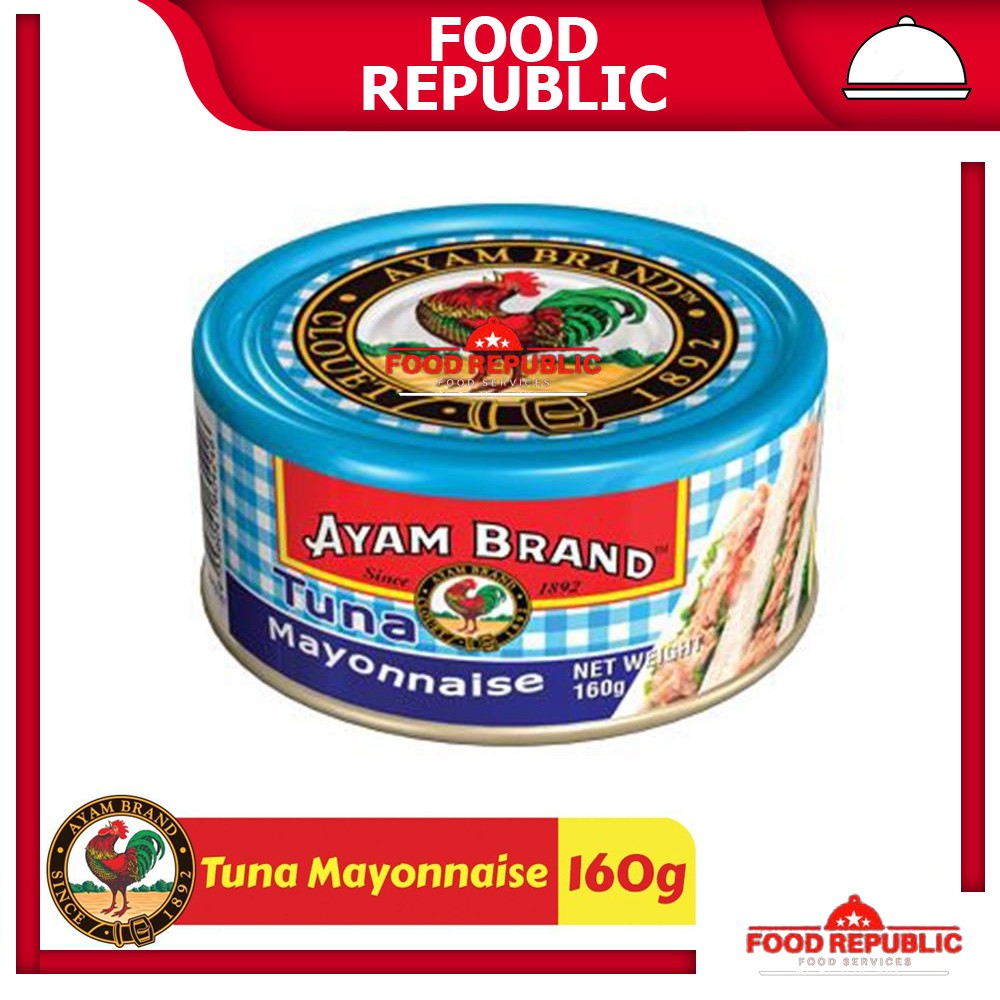 AYAM BRAND 160 GR IKAN TUNA KALENG RASA TOMAT CHUNKS IN OIL CABE CURRY OLIVE OIL MAYONAISE