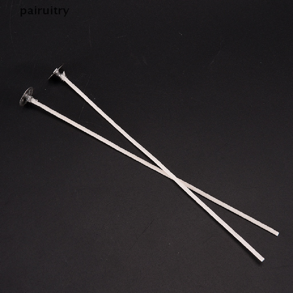100 Pcs Sumbu Lilin Bahan Katun Dengan Sustainer Ukuran 15cm