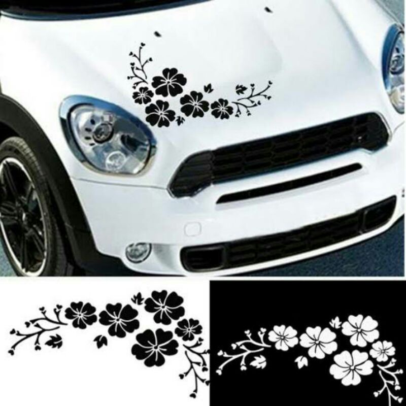 STICKER STIKER BUNGA STIKER KAP BUNGA TRIBAL STIKER KAP MOBIL TERBARU