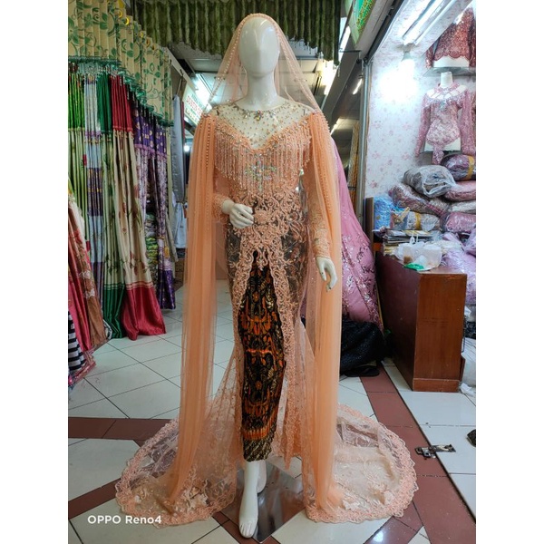 kebaya pengantin akad full payet/kebaya pengantin