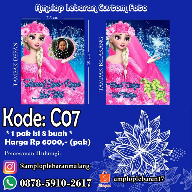 

Amplop Lebaran Custom Foto