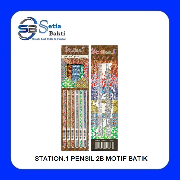 

STATION.1 Pensil 2B Motif Batik 1 Pak - 12 Pcs