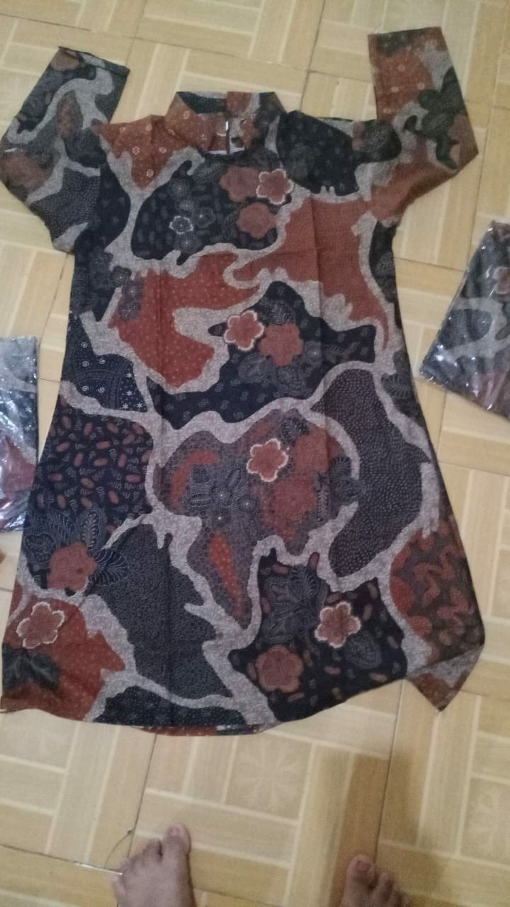 Emhabatik | Jumbo Tunik Batik Wanita Emhabatik Seragam Terlaris