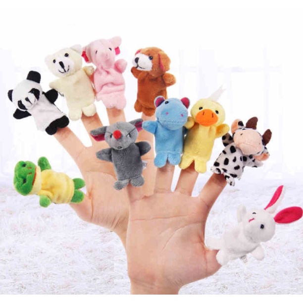 Boneka Jari Mainan Edukasi / Mainan Anak Bayi Animal Finger Puppet/Boneka Jari Hewan Tangan Karakter