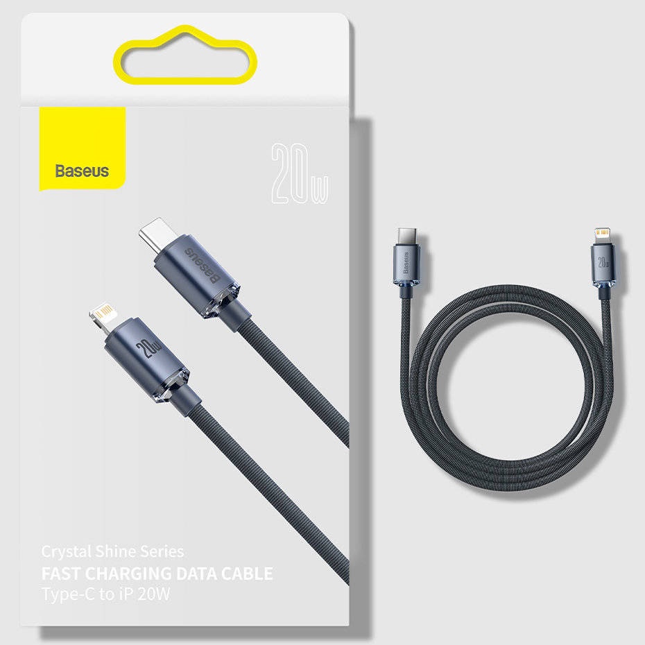 Jual Kabel Baseus Crystal Shine Series Fast Charging Data C To Ip W M Shopee Indonesia