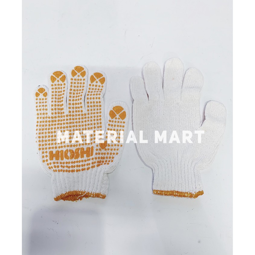 Sarung Tangan Bintik Polkadot | Safety Gloves | Sarung Tangan Proyek | Material Mart