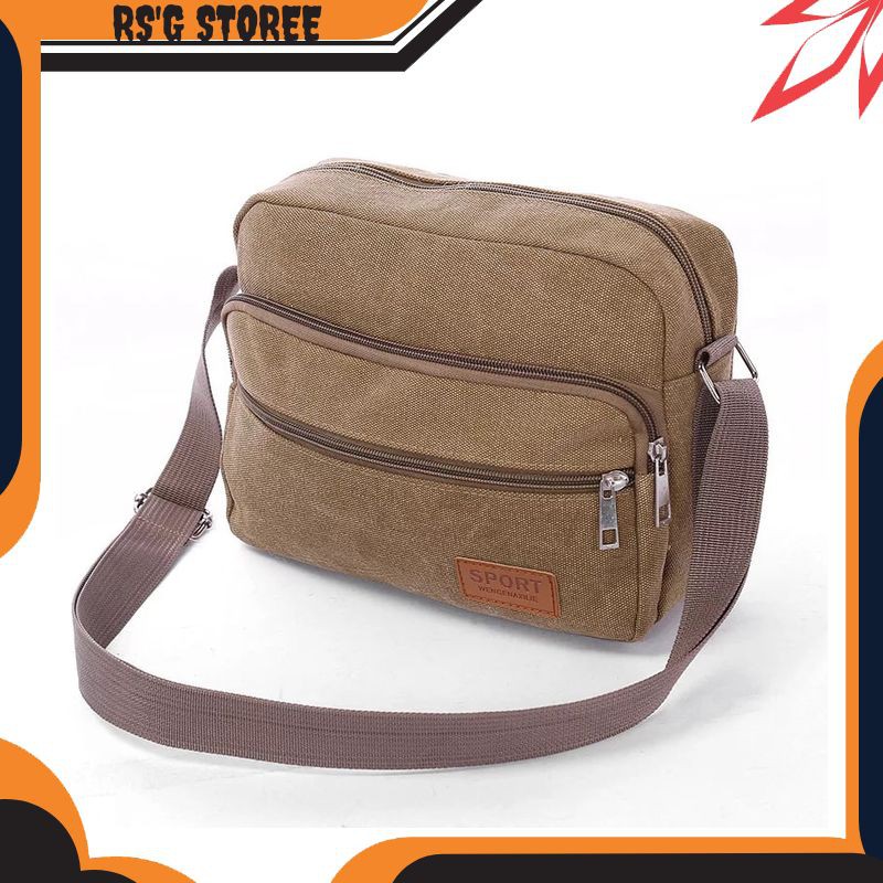 RG123 Tas Selempang Tas samping Tas laki-laki tas pria Tas wanita Tas cowok Tas Cewek tas perempuan