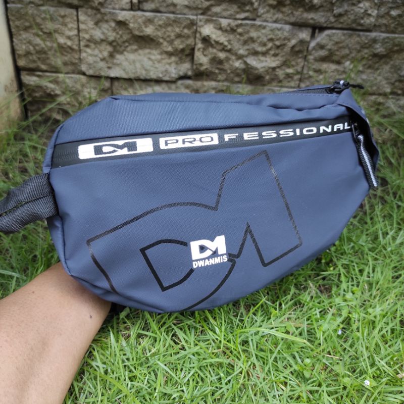 New Arrival DM14 | Tas Selempang Pria Original DM | Waist Bag Pria Waterproof | Tas Pria Model Daun