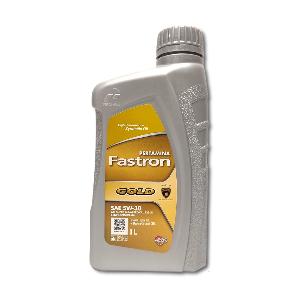 OLI MESIN MOBIL MOTOR FASTRON GOLD 5W-30 SN/CF JAMIN 100% ORIGINAL