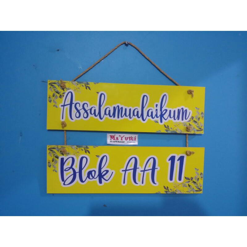 

papan blok rumah