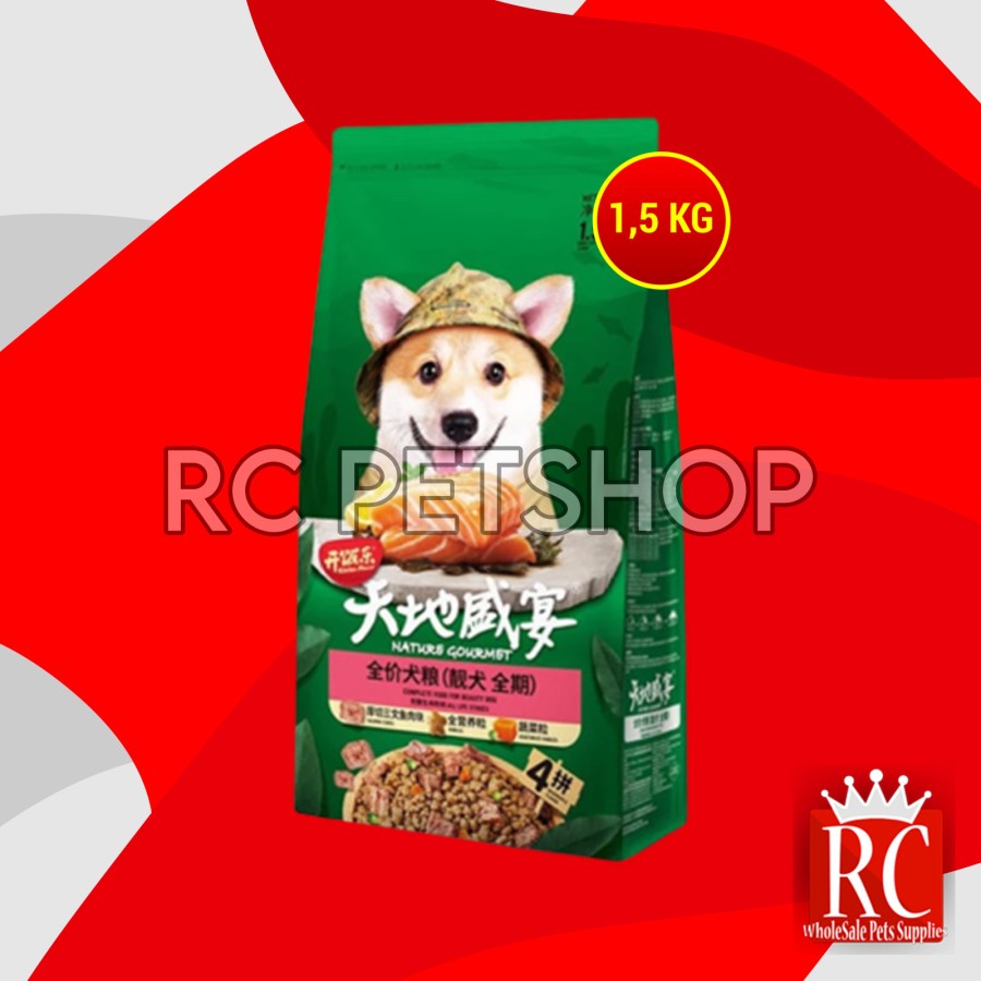 Kitchen Flavour Beauty Stages Dog Food Makanan Anjing Bulu Hair 1.5 KG