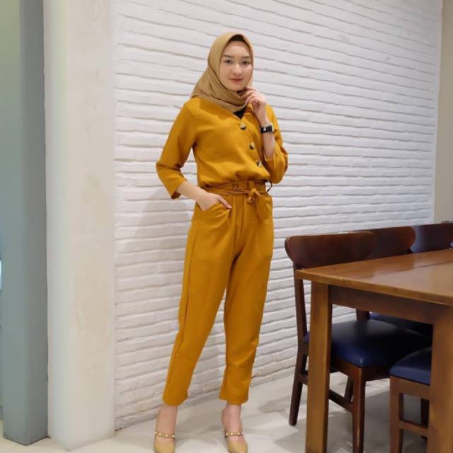 baju jumpsuit shopee