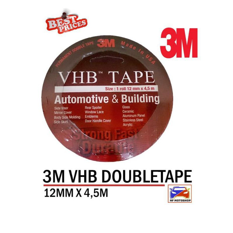 

DOUBLE TAPE 3M VHB 12MM X 4.5M