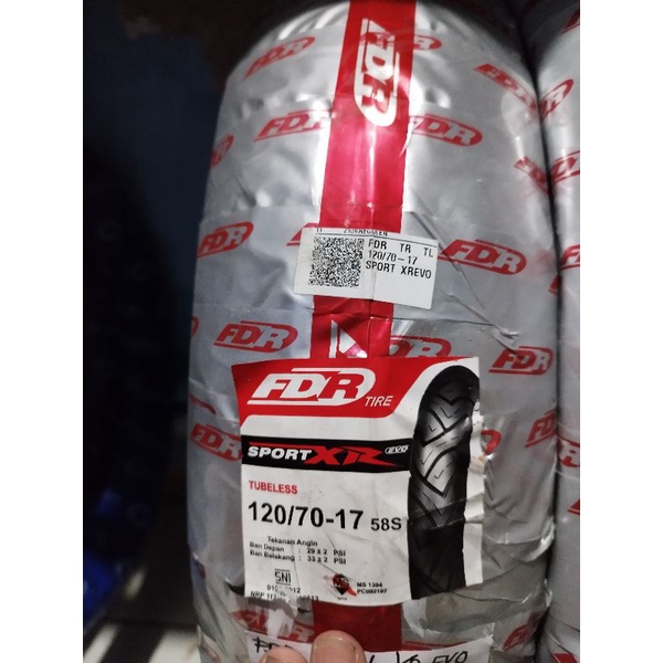 BAN FDR SPORT EVO 120/70-17 Tubles/Ban Belakang Yamaha New Vixon/BAN FDR BELAKANG MX KING/BAN LUAR B