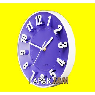  Jam  Dinding  Kikai KK9622 Bulat Polos Minimalis  Diameter 22 