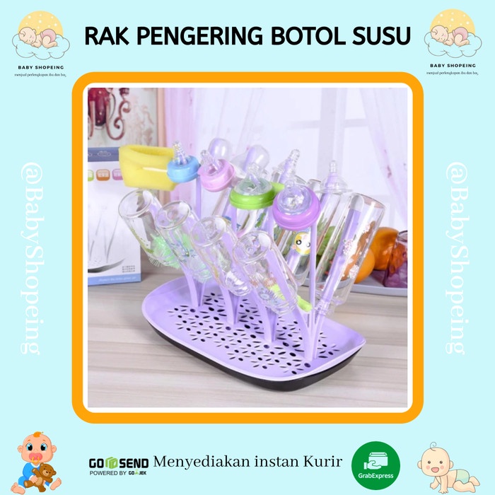 Rak Botol - Rak Pengering Botol Bayi Tempat Pengering Botol Rak Botol Susu Anak