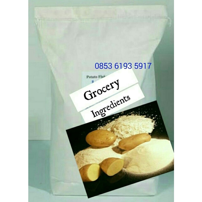 

Potato Flakes - 1Zak : 25kg / Mashed Potato Flakes / Tepung Kentang