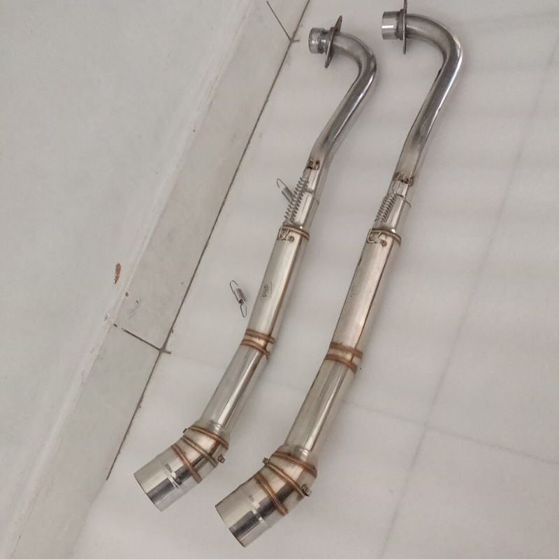 Leher knalpot Supra x125 new kharisma Revo fi Blade