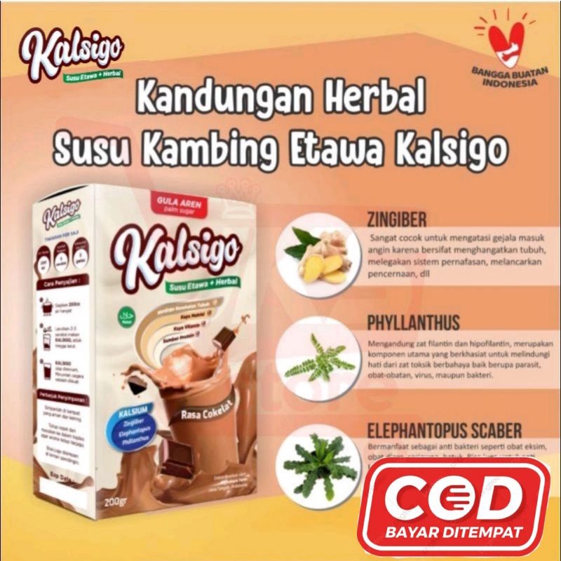 

KALSIGO Susu kambing etawa plus GULA AREN