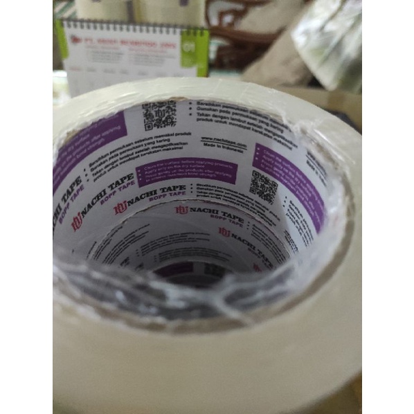 

Lakban Nachi Opp Tape 100 yard x 2 inch / 48 mm Bening Asli