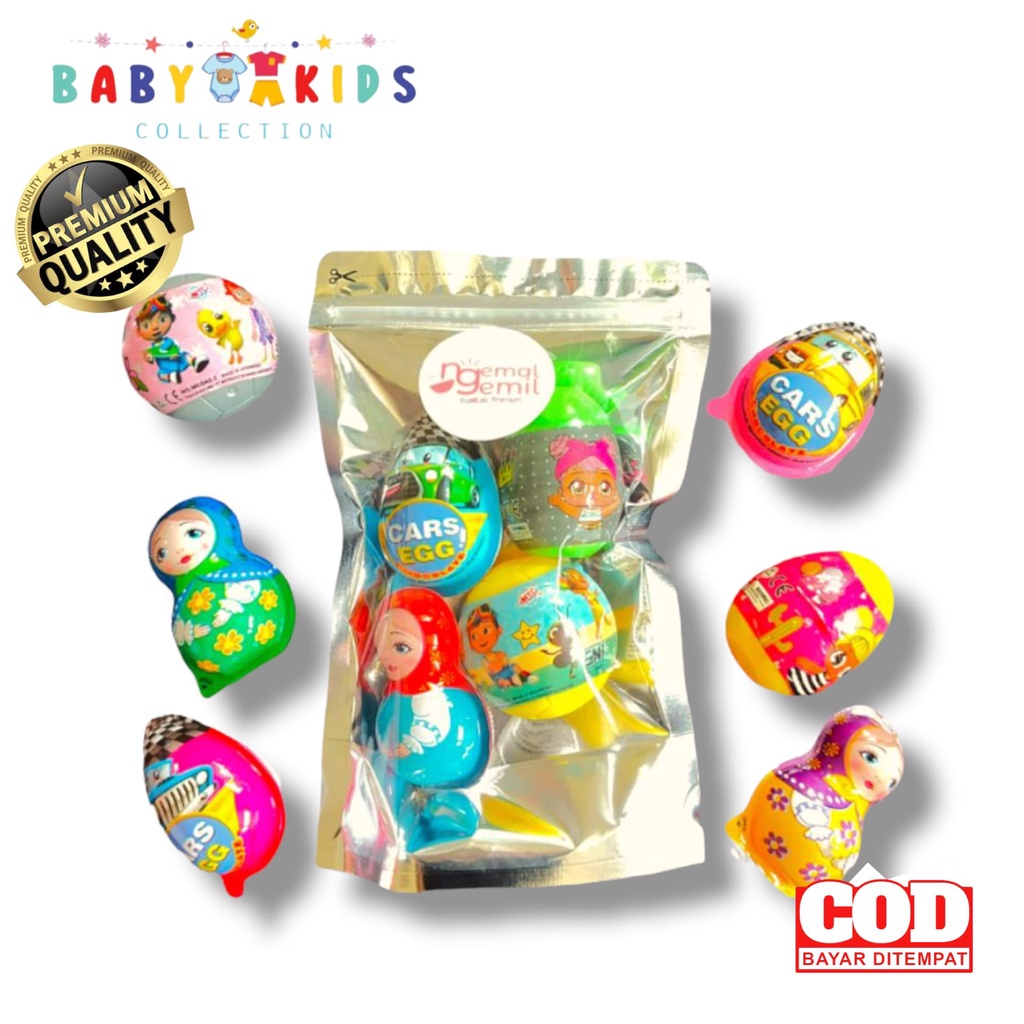 

Coklat Egg Mix Surprise Egg | Coklat Bentuk Telur Mix Surprise Egg