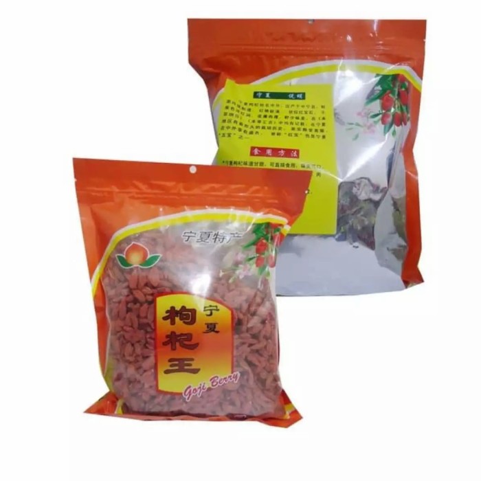 

TRADISIONALMINUMAN- GOJI BERRY / KICHI / KICI PREMIUM QUALITY - 500G -MINUMAN-TRADISIONAL.