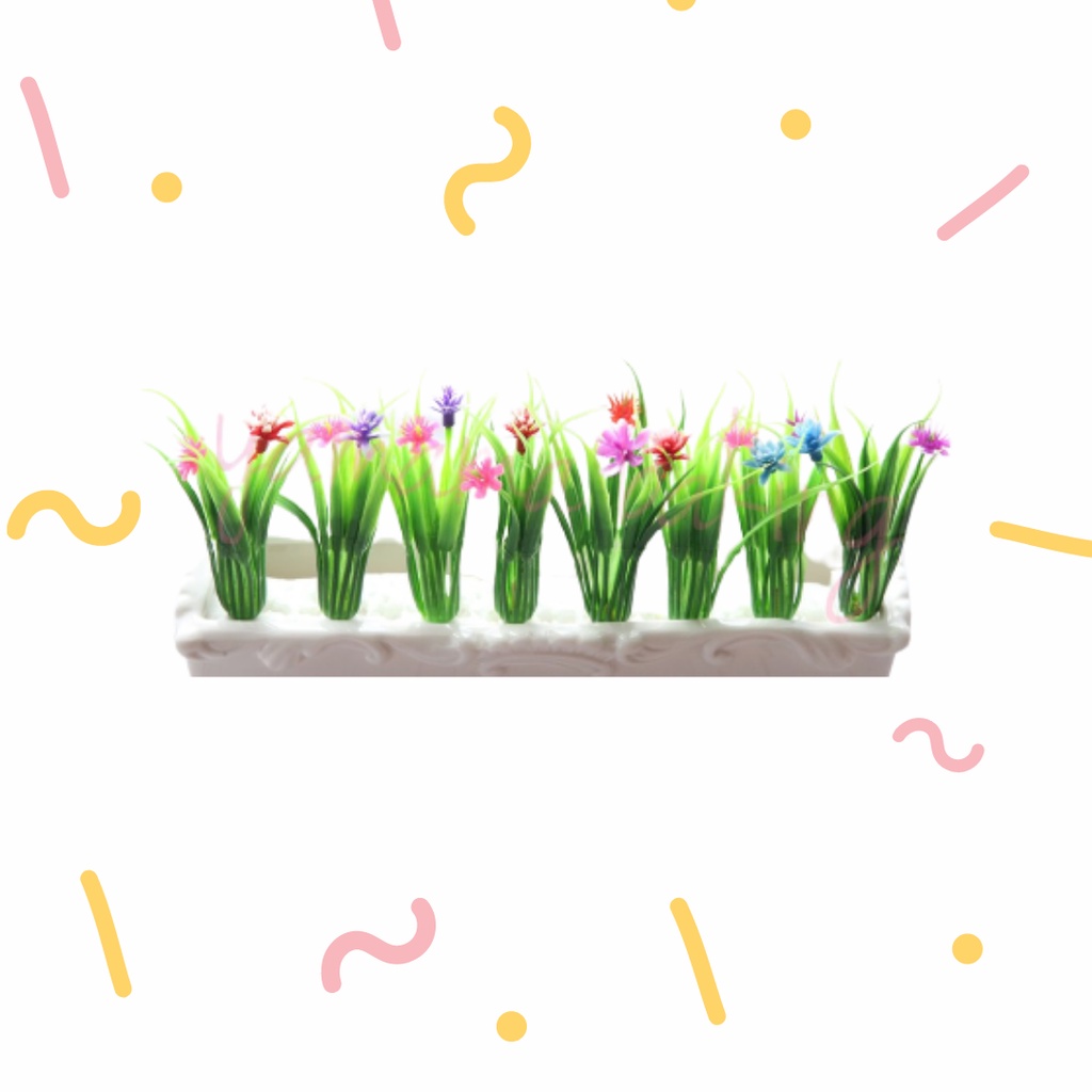 Bunga Hiasan Kue Tart / Bunga Pastik / Dekorasi Kue / Bunga Rumput Kue Tart