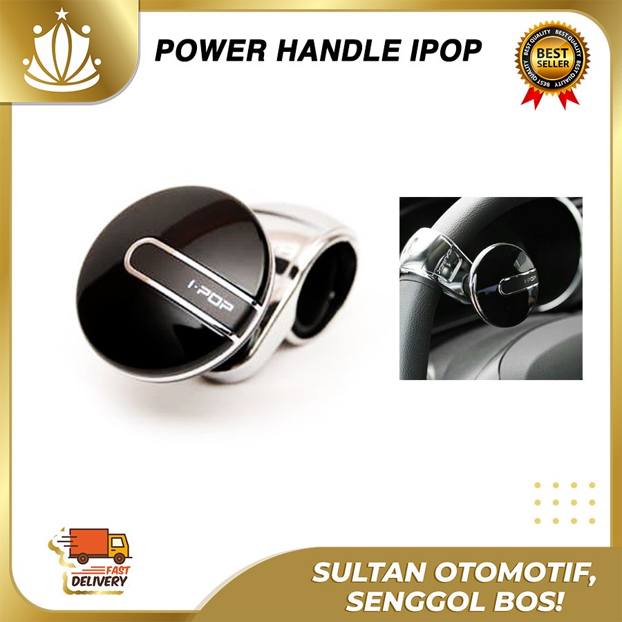 Power Handle IPOP New Model Cover Putaran Stir Steer Mobil UNIVERSAL