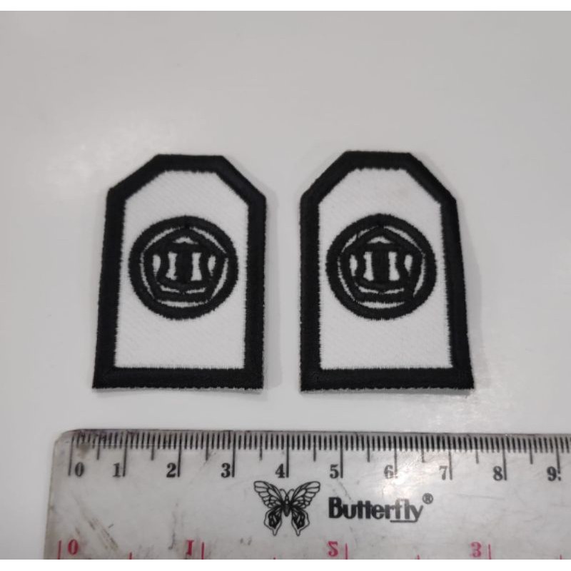 Bedge bordiran monogram satpam | Bet bordiran Monogram Satpam | Bordiran monogram satpam terbaru