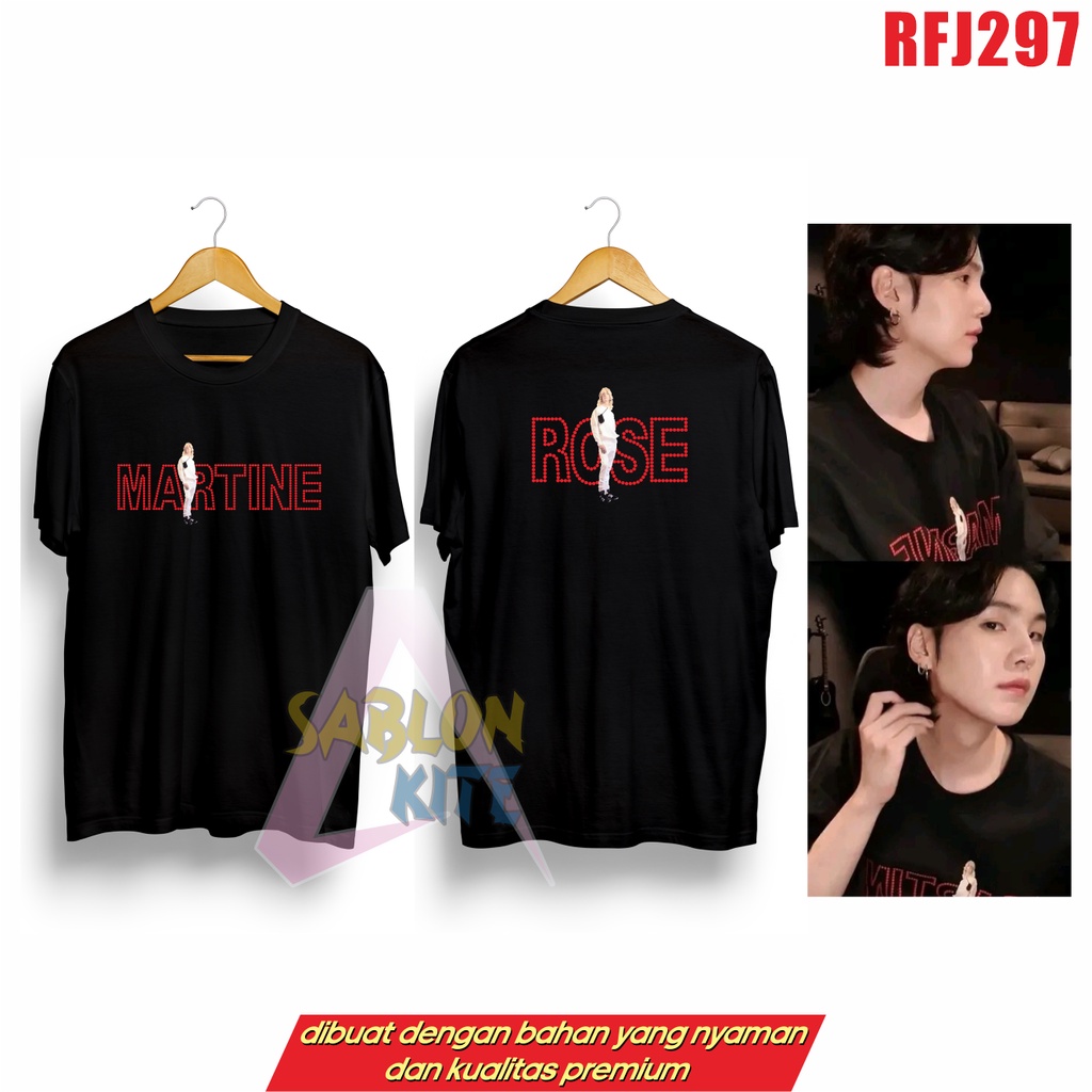 MURAH!!! KAOS SUGA MARTIN MIN YOONGI RFJ297 UNISEX