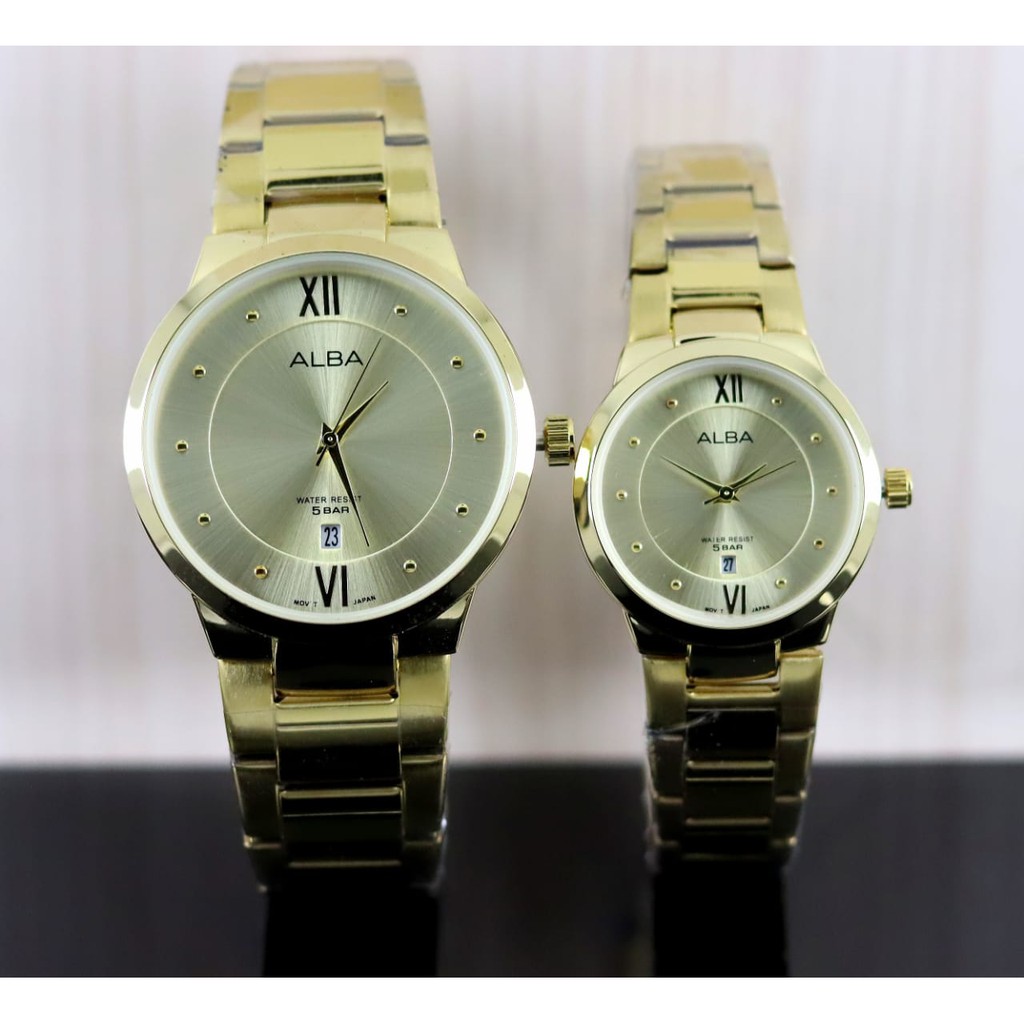 Jam Tangan COUPLE Analog Stainless Steel Alba