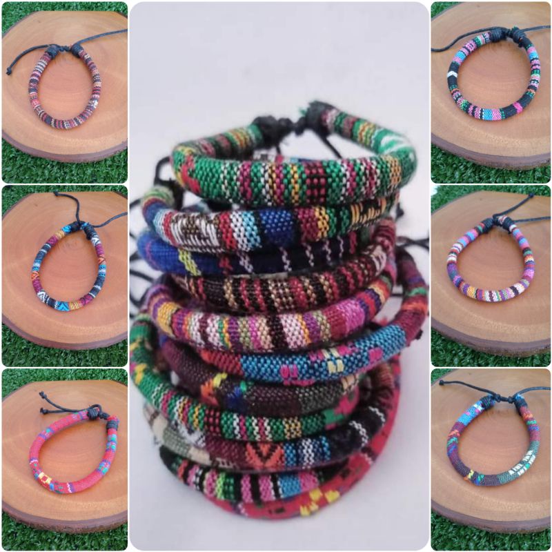 Gelang kain tenun khas lombok