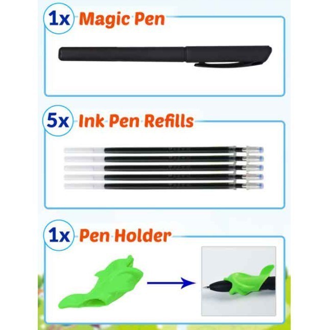 

BUKU LINE MAGIC refill pen 4buku+magicpen