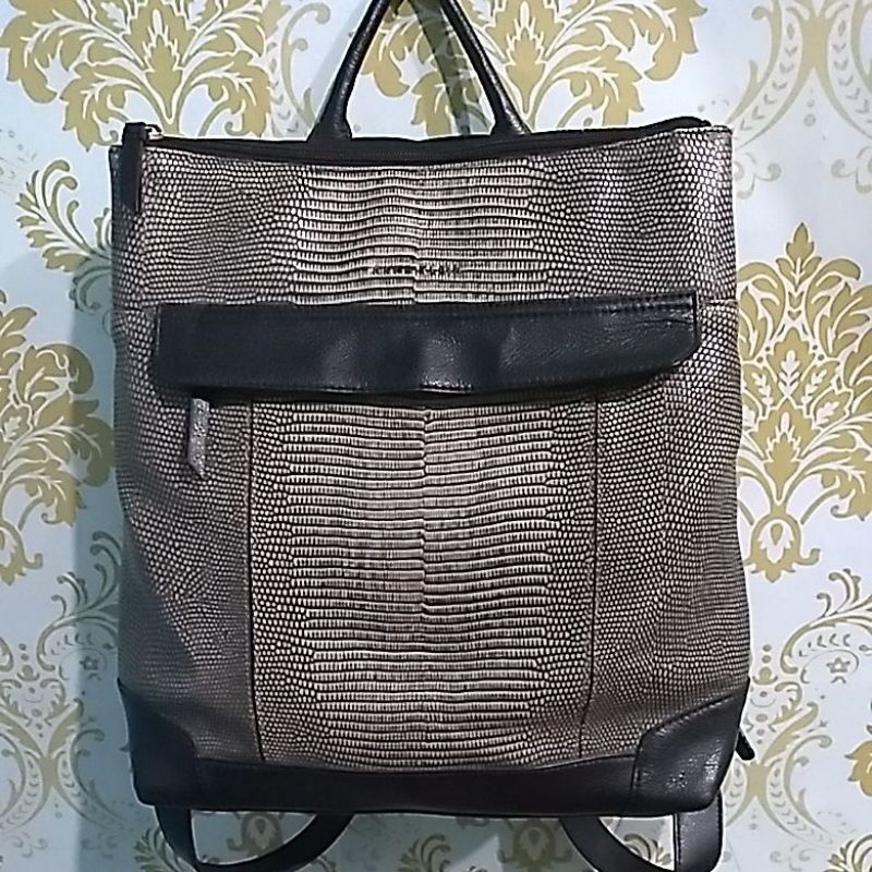 tas ransel kulit asli brand anne klein