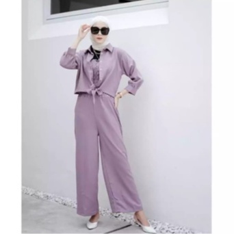 Jumpsuit Korea Style / Oneset  Ceril Jumpsuit/ Setelan Wanita Terbaru/ Setelan Korean/ Jumpsuit Korea Terlaris / Terbaru Kekinian