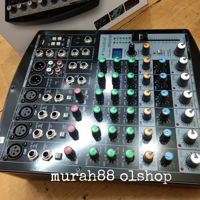 MIXER SOUNDCRAFT EFX8/4 USB effect 99dsp