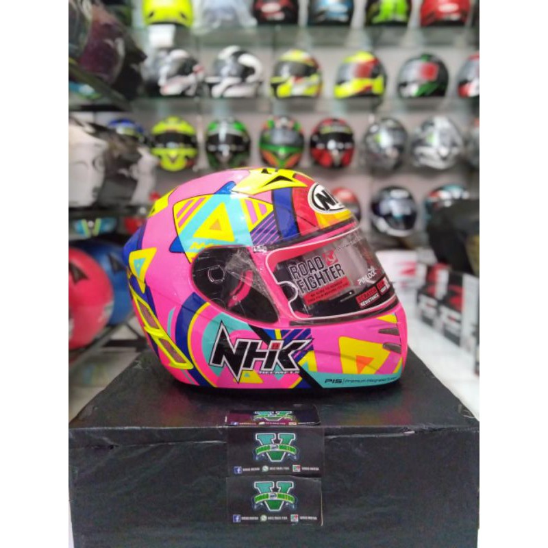 HELM NHK TERMINATOR PINK METH YELLOW PINK FULL FACE