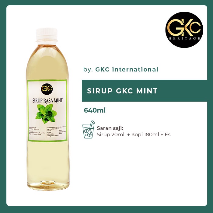 

Sirup Minuman GKC "Rasa Mint" 640ml