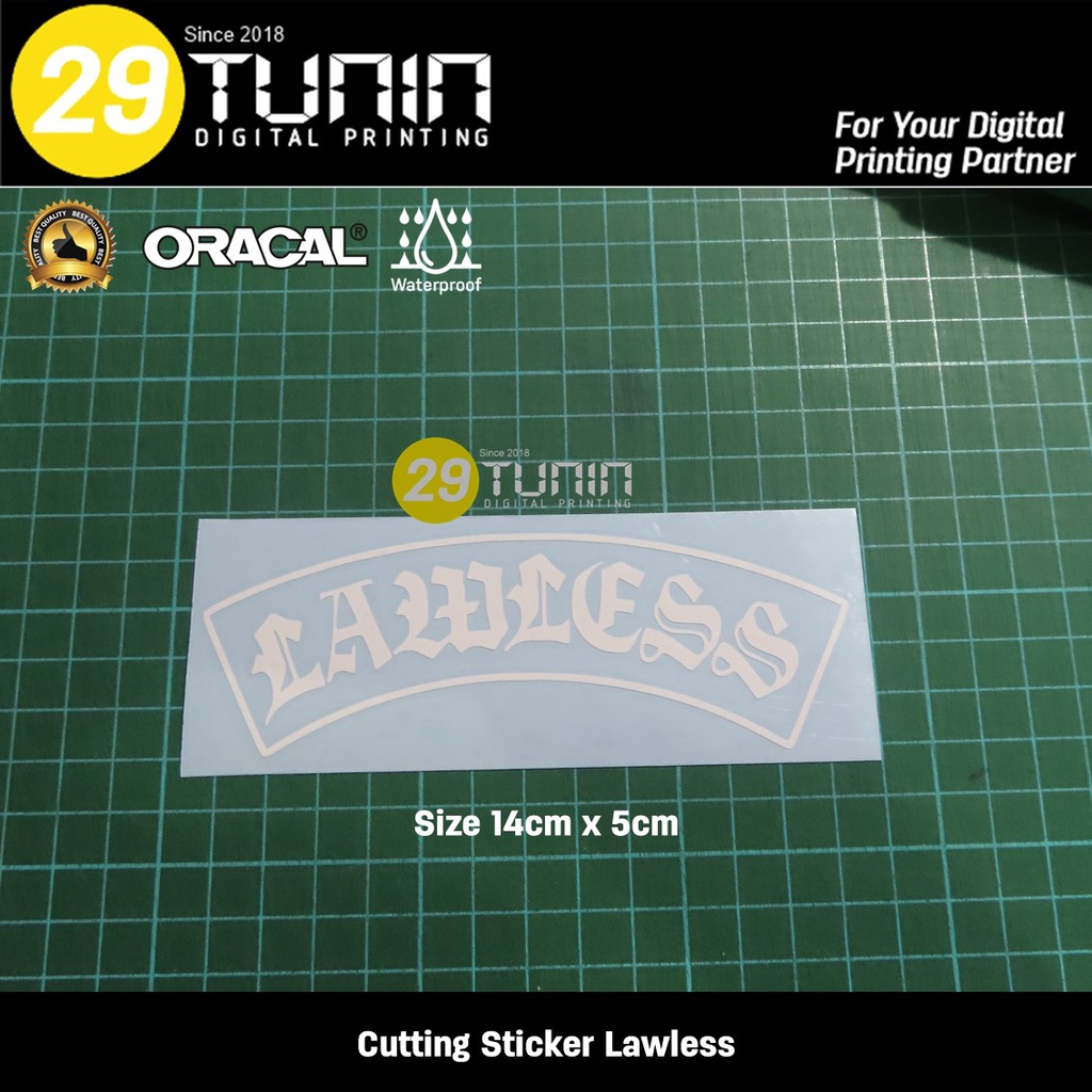 

Cutting Sticker sticker Lawless